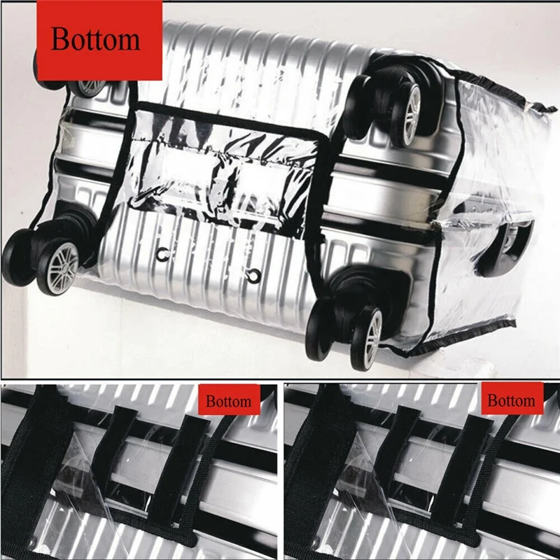 Amazon new good quality transparent Suitcase Protector Anti Scratch waterproof pvc luggage cover