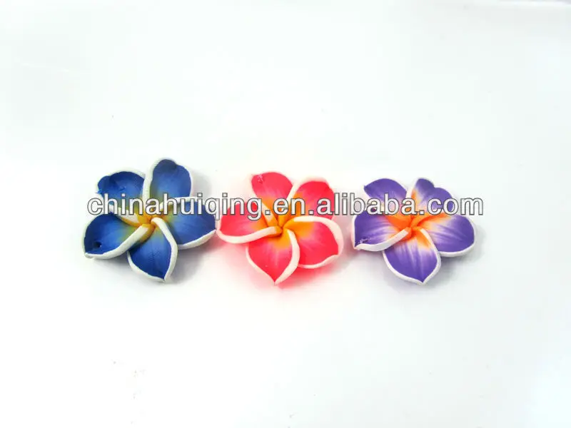 Hot sale thai style necklace material polymer clay flower