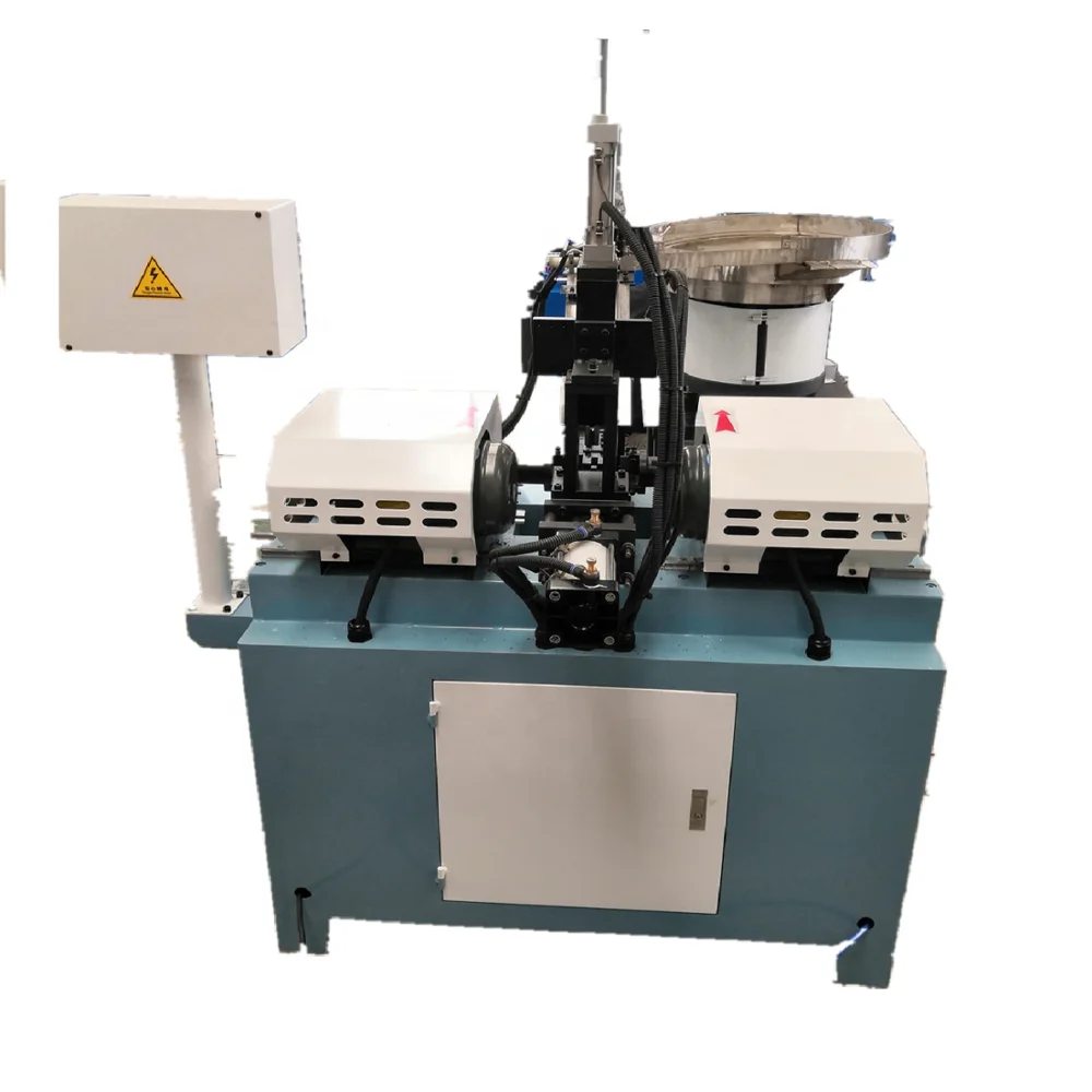 DW-30DJ pneumatic Automatic double head tube chamfering machine nut chamfering machine stud bolt chamfering machine