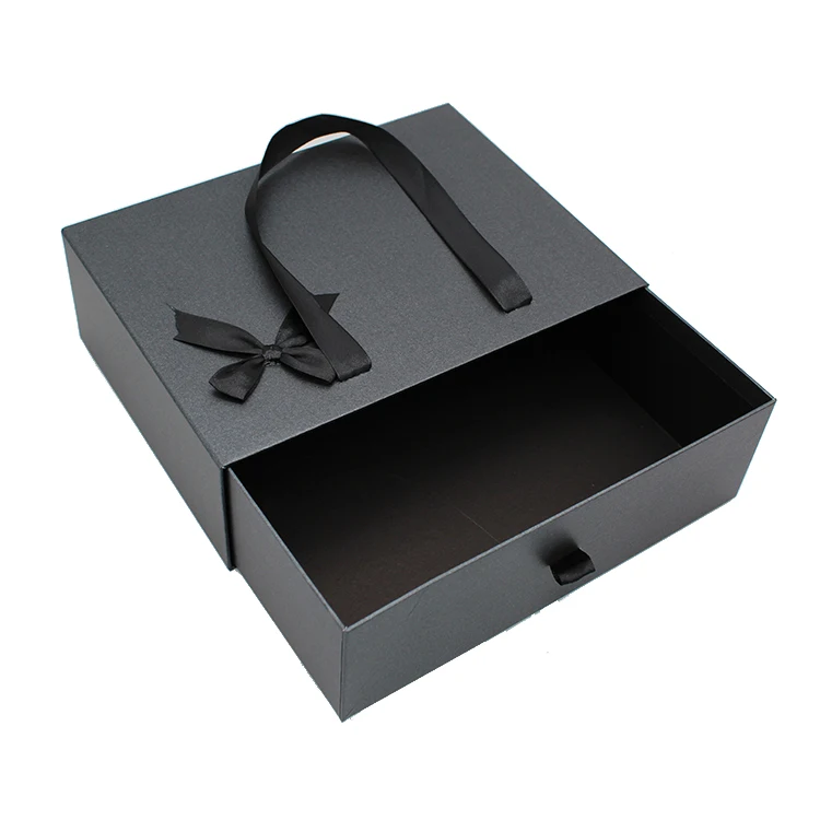 
Custom black paper packages Gift Boxes packaging boxes for hair extention packaging 