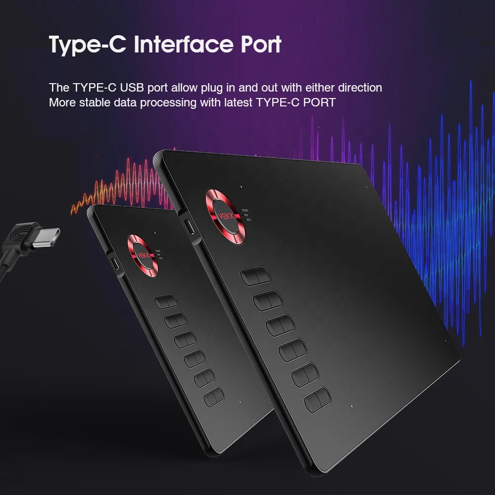 VEIKK A15 graphics tablet drawing software with express keys graphics tablet for 3d