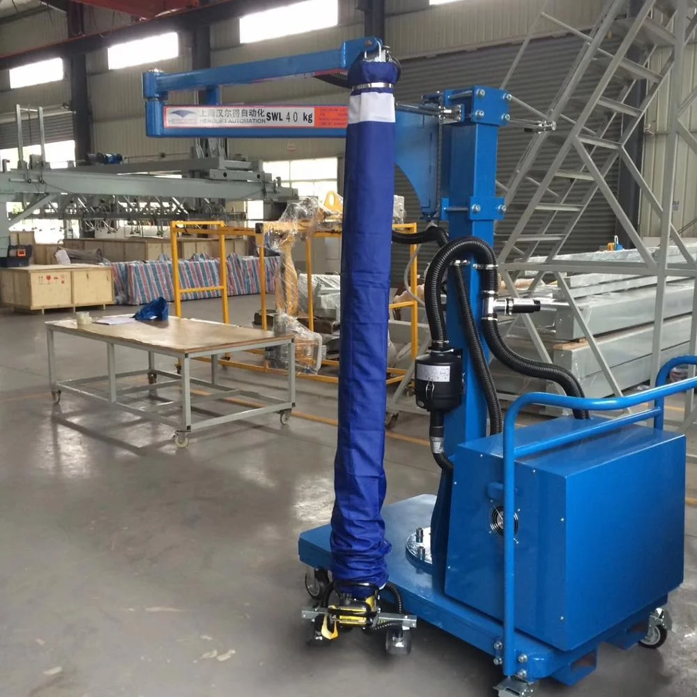 vacuum tube lifter for 35kgs boxes WITH STACKER