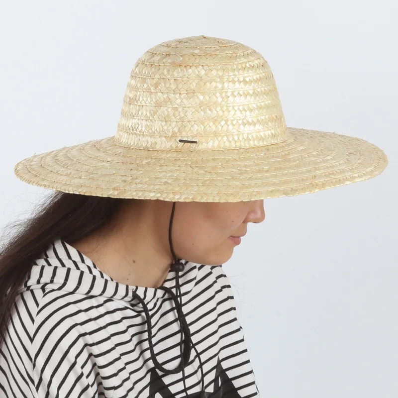 
Factory sale farmer natural straw hat summer sun hat with wide brim 