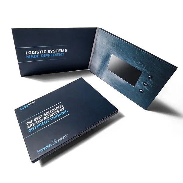 Напрямую с фабрики индивидуальные печать видео поздравительные открытки Рекламные свадебные брошюры новейшее приглашение