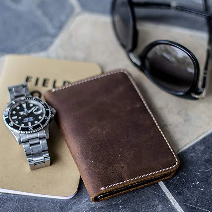 RFID Blocking Genuine leather mens wallet Best quality  Bifold Leather Wallet Premium Slim Great Front Pocket