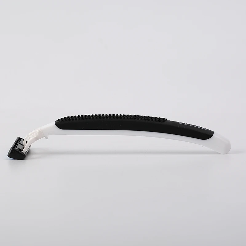 Wholesale personal care disposable plastic safety shaving blade razor with 2 blades