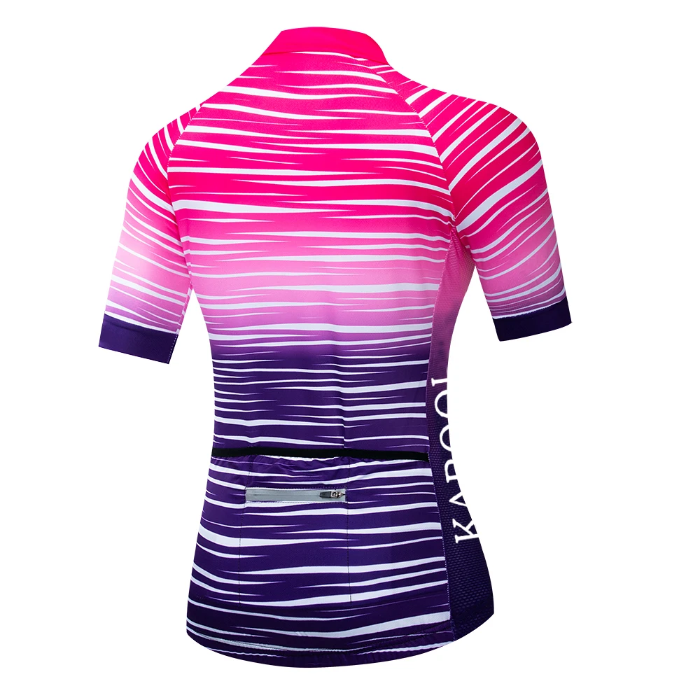 
Karool Custom Fashion Pattern Quick Dry Breathable Training Women Biking Jersey Uniform 