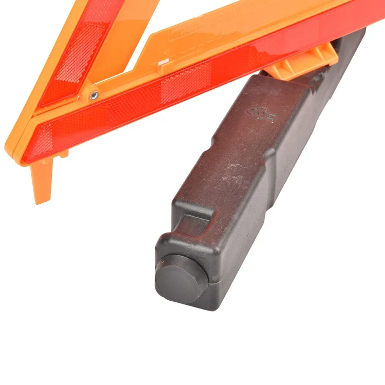 Professional ABS+PMMA foldable warning triangle dot emergency reflective safety warning triangle