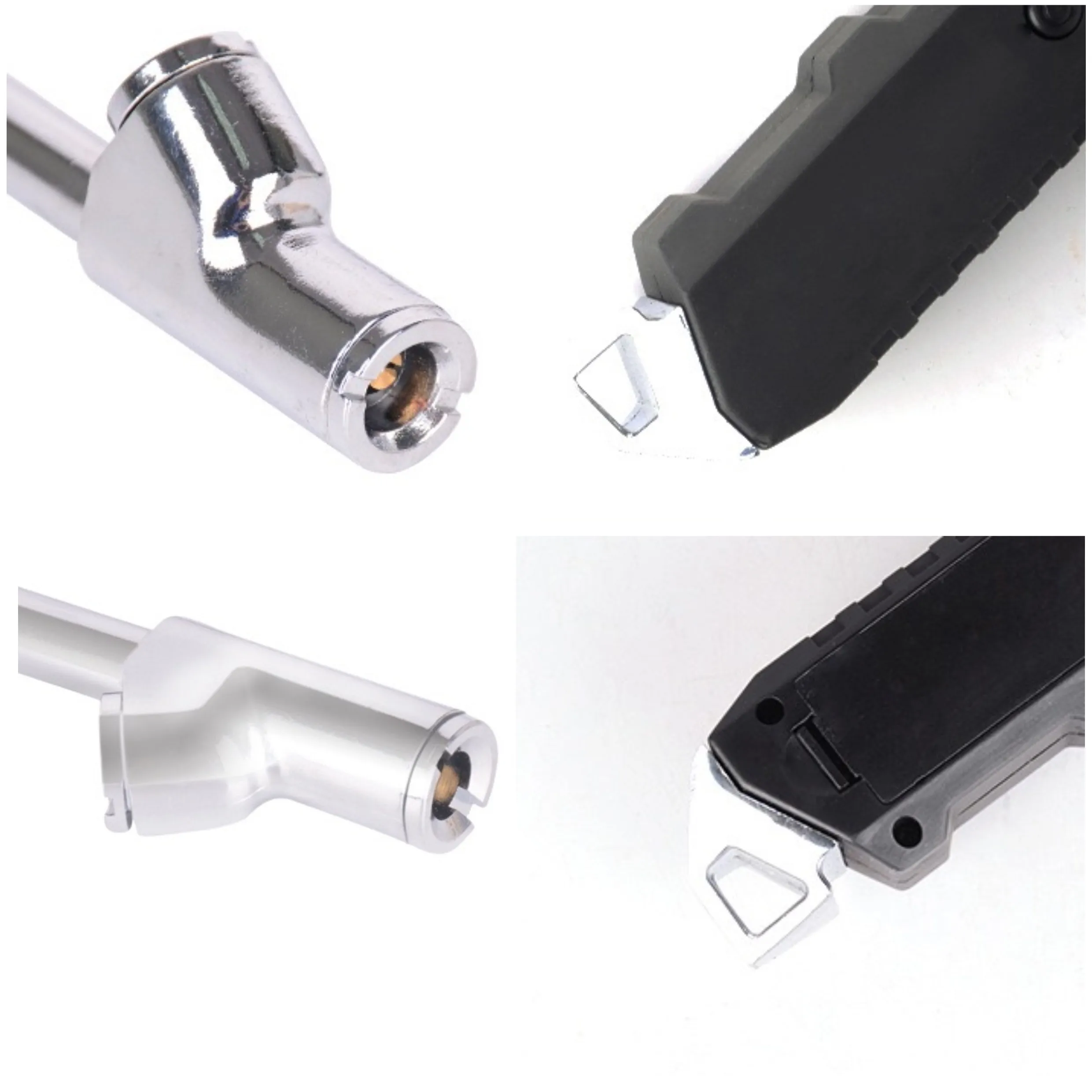 200 PSI Heavy Duty Dual Head Stainless Steel High-precision LCD Digital Tire Pressure Gauge