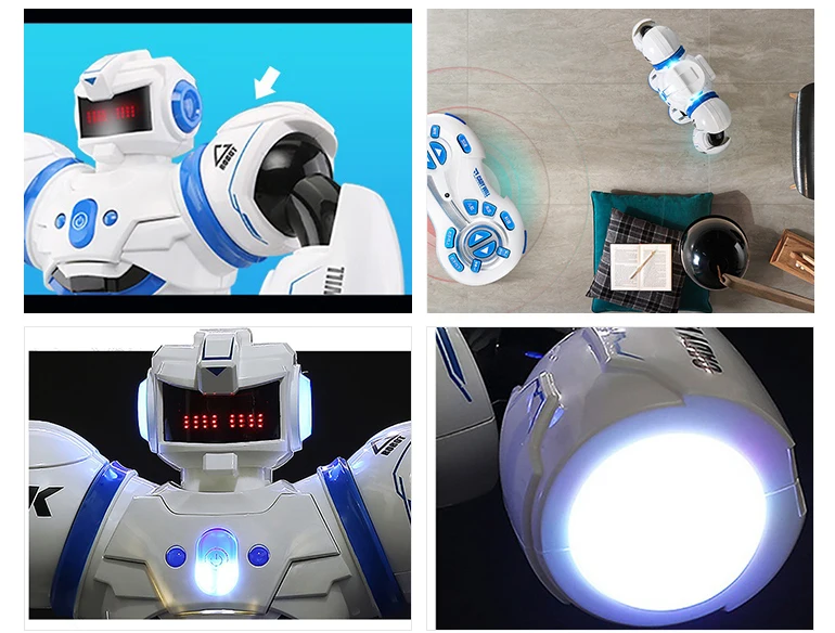 2.4Ghz Smart Toys Remote Control Dancing Smart Intelligent Robot Toys Educational  With Light
