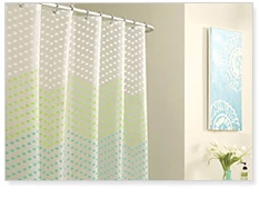 
PEVA fancy shower curtain 