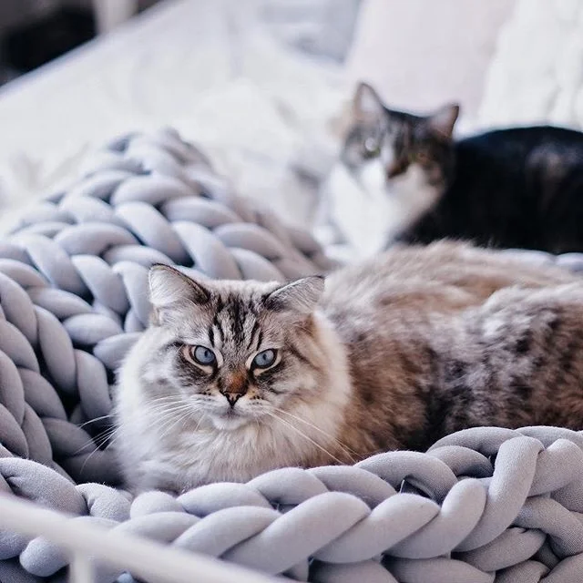 High Quality Handmade Heavy  big thread Knitted Weighted Blanket