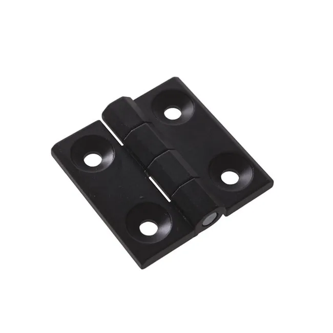 60mm Matte Black Door Hinges with Radius Corners