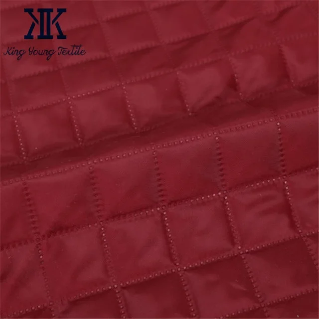ultrasonic quilted fabric for varsity jacket / quilted down coat fabrics / quilted padding fabric