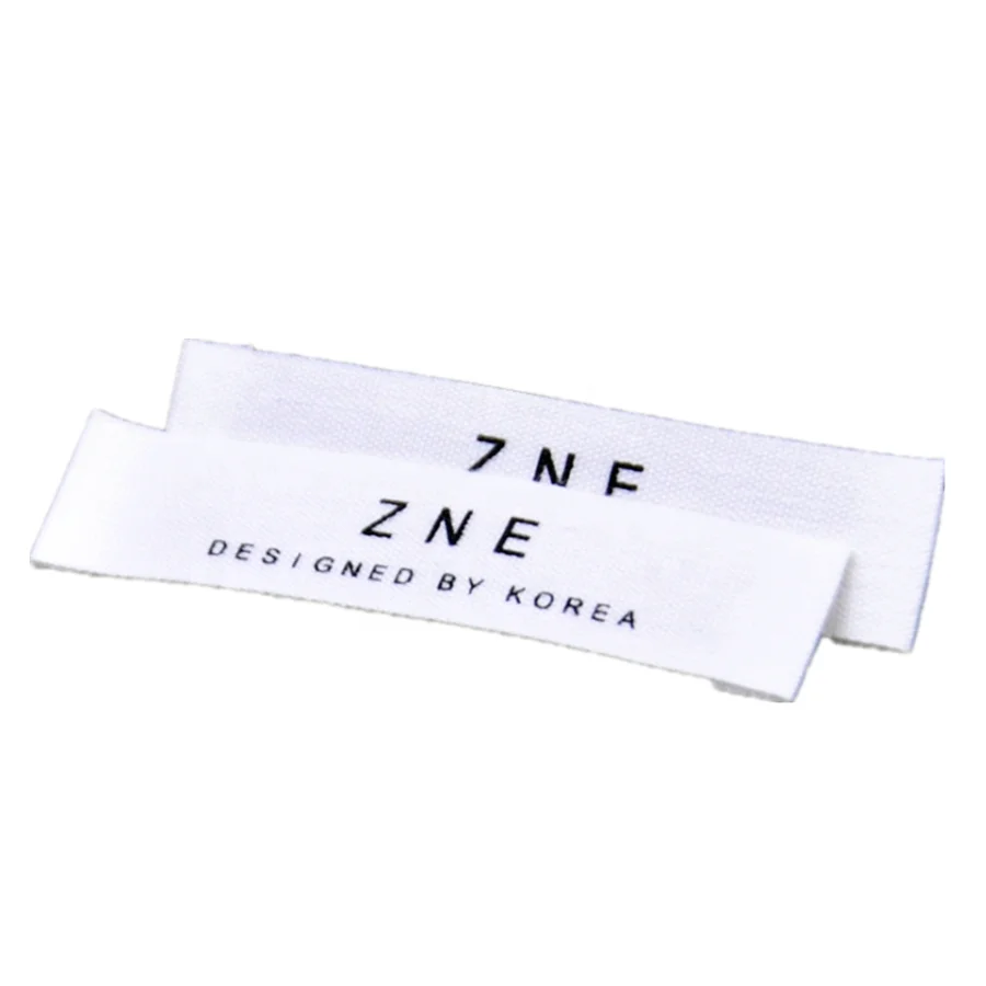 Garment woven label clothes printed label and tags for clothing accessories