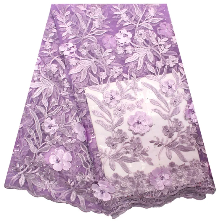 Latest style white french lace fabric nigeria lace