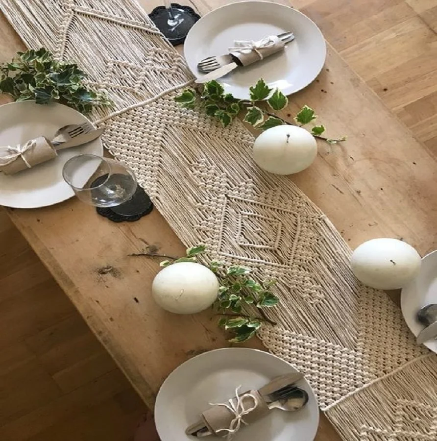 Macrame Table Runner