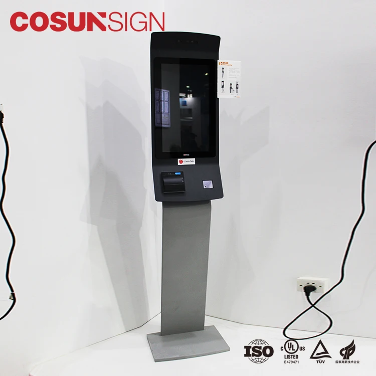 Посетитель управление зарядная станция Photo Booth принтер сенсорный экран оплаты киоск