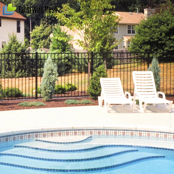 Factory 3rails outdoor residential retractable pool fence panels