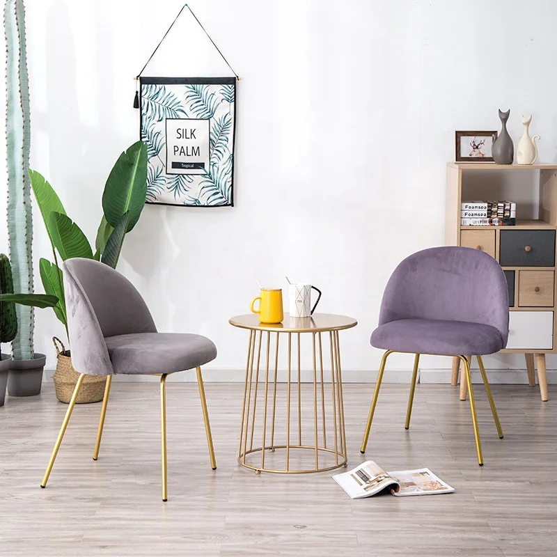 HOT SELLING modern Velvet Fabric table sets glass  coffee table   for hotel or restaurant