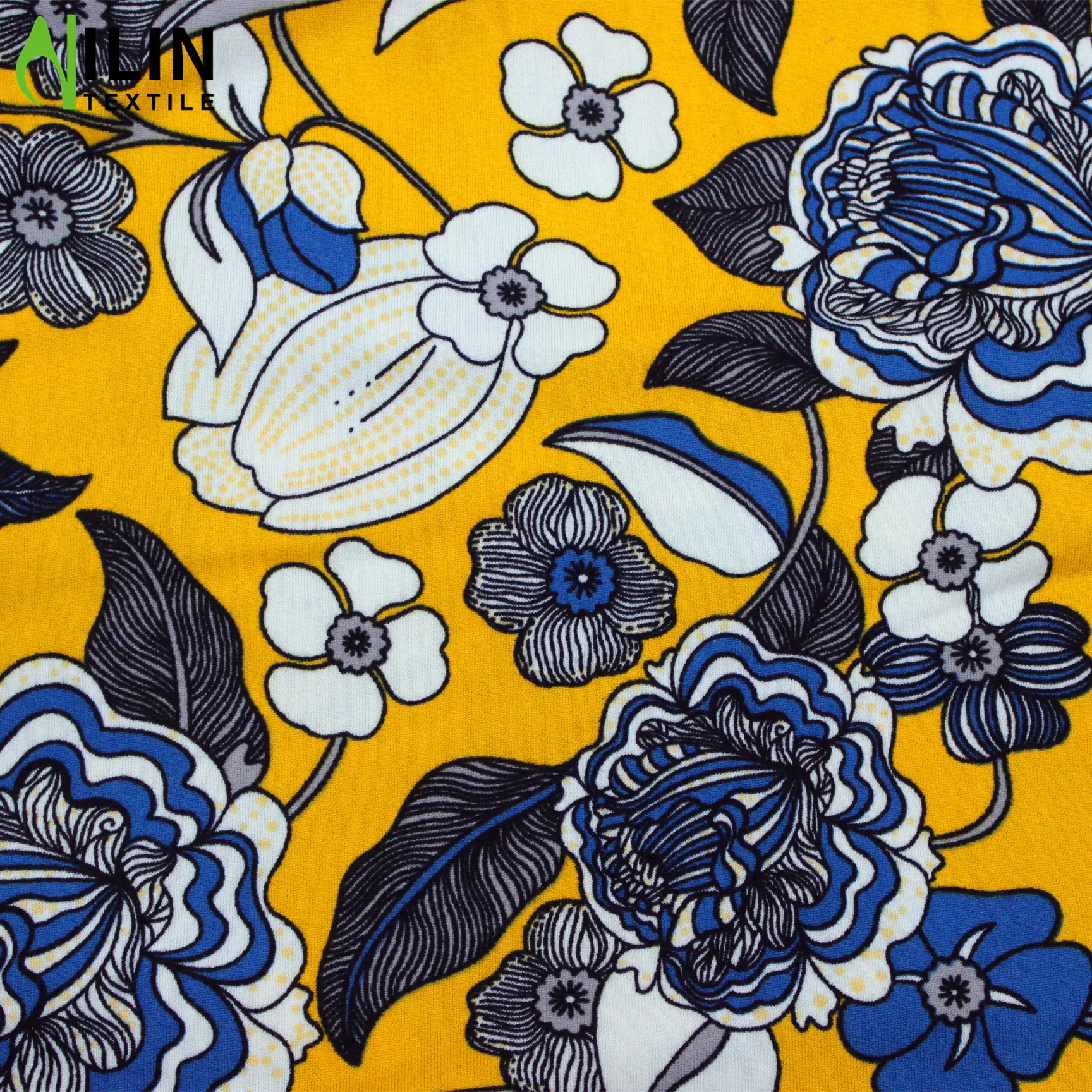 DBP Floral printed fabrics brush dty stretch fabric for legging