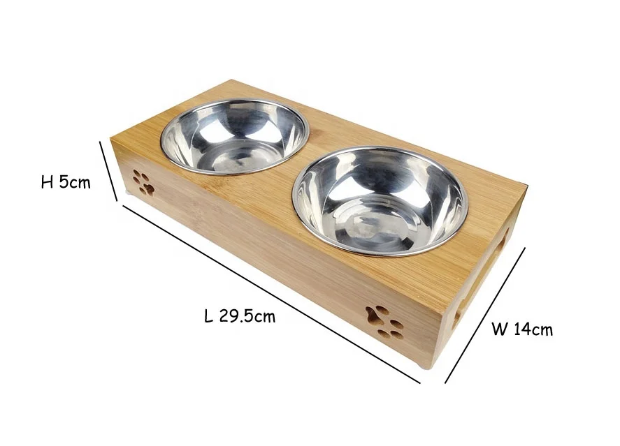 Stainless Steel Dog Bowls with Stand Elevated Cat Food Bowls Elevated Dog Bowl Holder