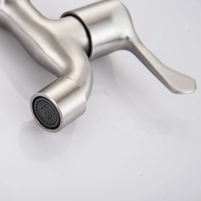 
KEDAH direct factory supplier brushed nickel bibcock 304 stainless steel bib tap 
