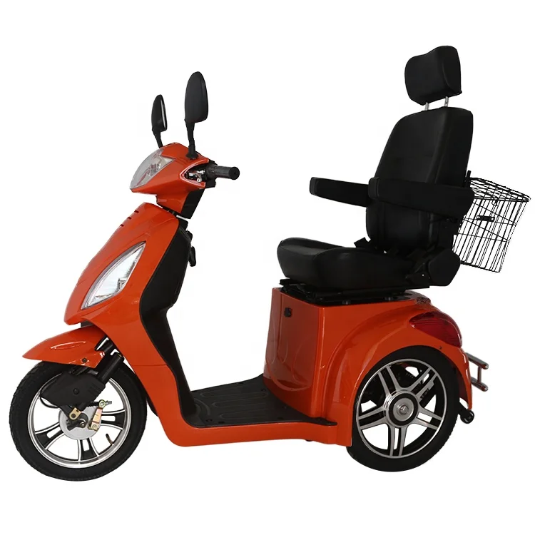Trade Assurance 3 Wheel Electric Scooters Indoor Handicapped Scooter Pedal Passenger Tricycle