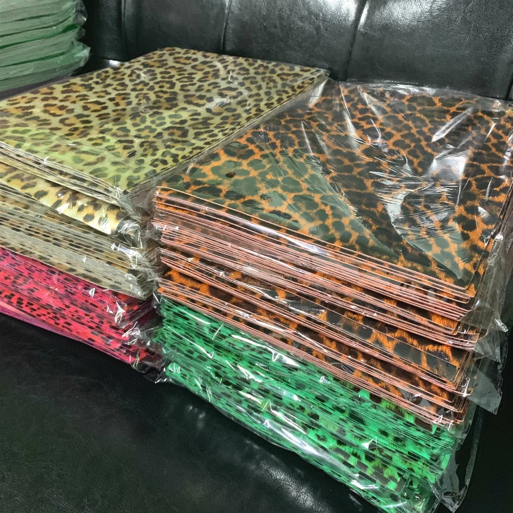 2019 waterproof faux leather for leopard prints designs leather sheets