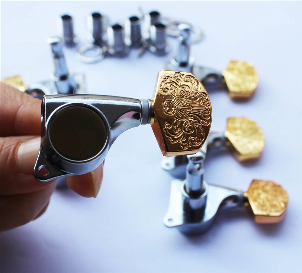 Высококачественный тюнер для акустической гитары, колышки для настройки гитары, головки гитарного станка