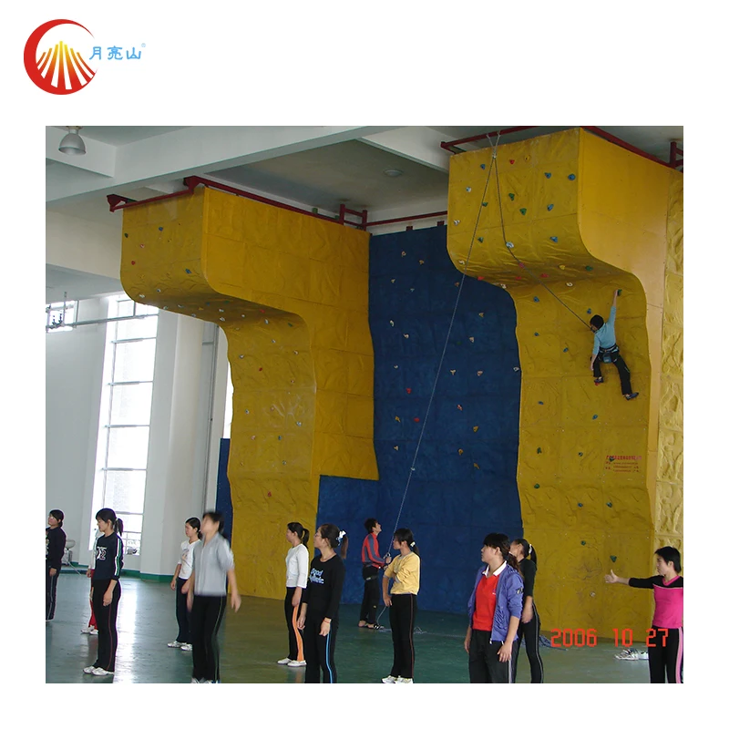 Top quality theme park inflatable rock climbing wall with rocky mountain climbing gear