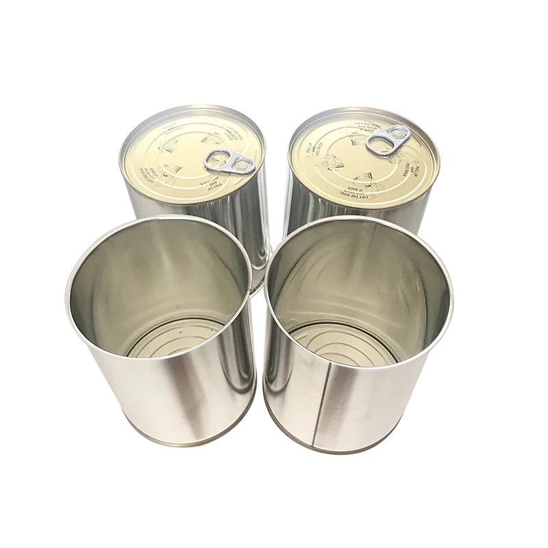 Жестяные банки высшего качества по низкой цене с металлическим кольцом, легко открывающиеся жестяные банки с крышкой