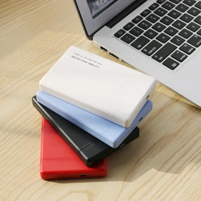 External hdd box 2.5 hdd enclosure sata usb 2.0 for 1TB 2TB 3TB reading capacity hard disk hdd case external hard drive case