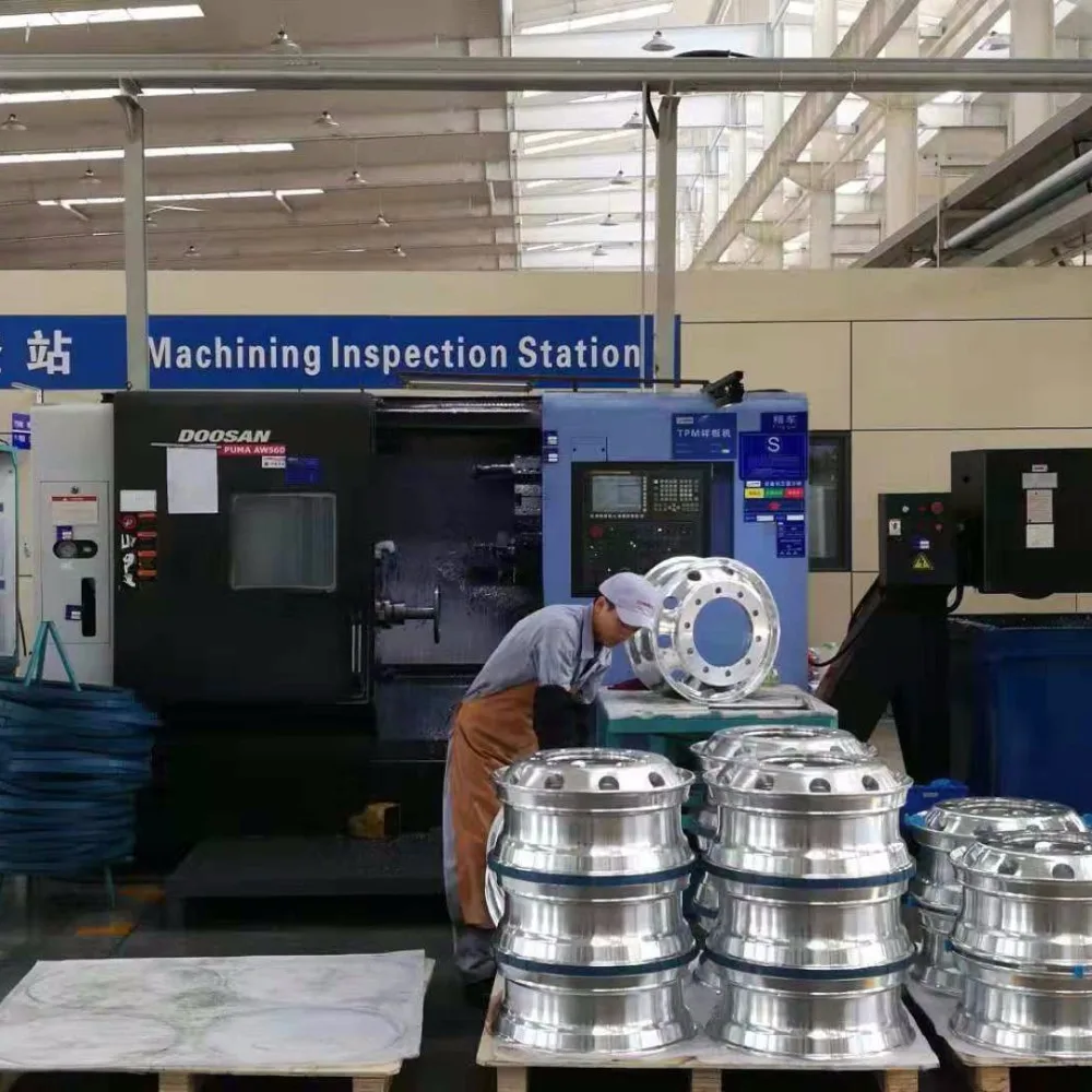 Factory Truck Wheel Rim Aluminum 8.25x22.5 9.0x22.5 Machined/Polished/Chromed/Anodized for corrosion resistance PCD335/285.75