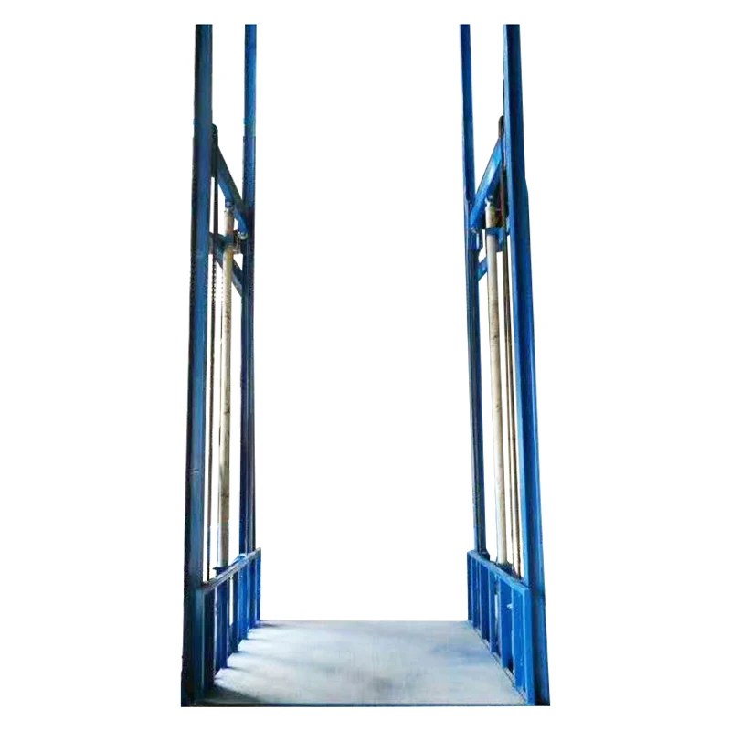 Warehouse wall-mounted vertical cargo goods platform elevator