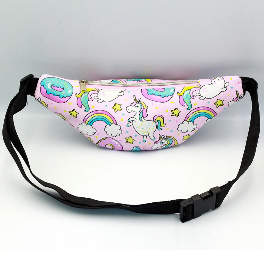 2019 Fashion Unicorn Waist Bag Sublimation Kids Fanny Pack Custom Pattern