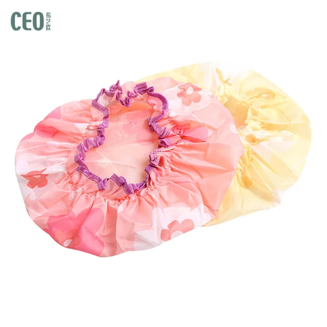 Flower printing Daron ladies shower cap