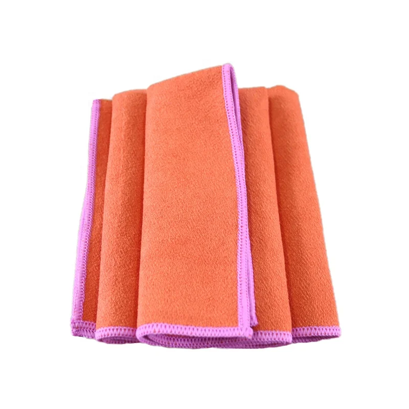 wholesale double suede absorbent nonslip fitness microfiber fabric yoga towel for hot yoga