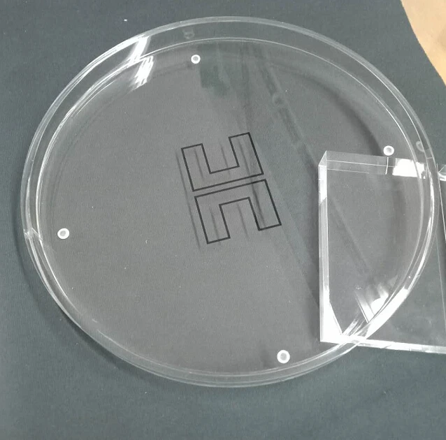 Customize Make Clear Acrylic Round Acrylic Tray