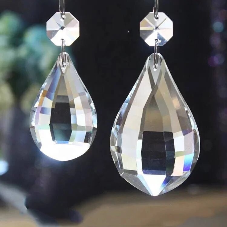 
Leyuan Crystal hot sale clear crystal chandelier pendant parts 