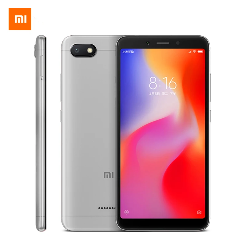 Разблокирована xiaomi redmi оптовая продажа Redmi 6A 2 ГБ оперативной памяти 16 ГБ ROM 5,45 дюймов MIUI 9,0 Quad Core Глобальный