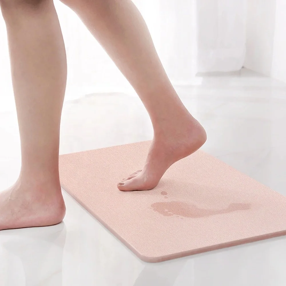Wholesale Eco friendly CE SGS ROHS Certificates Non-toxic Diatomite Bath Mat