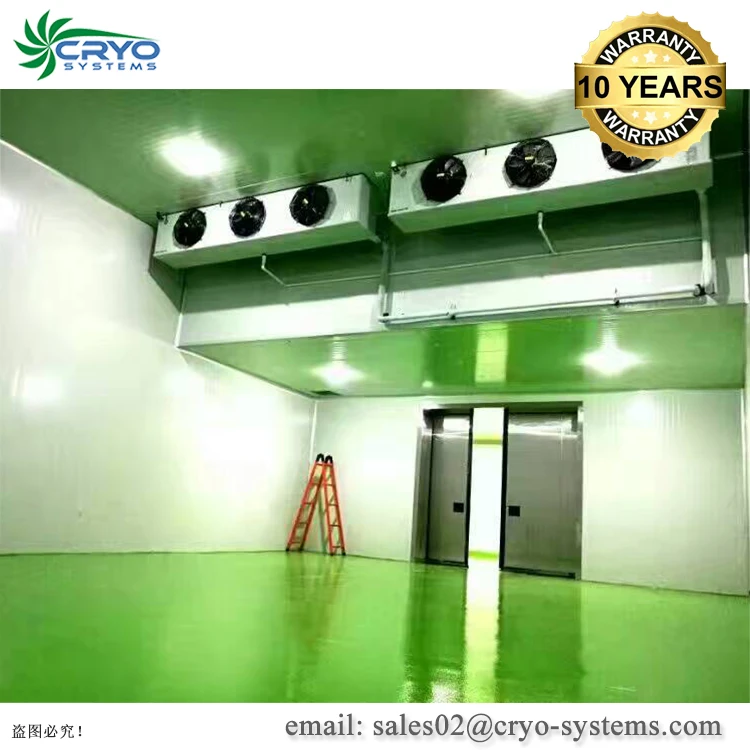 isothermal cold room sliding doors for meat cold store -18 degrees standard cold room size