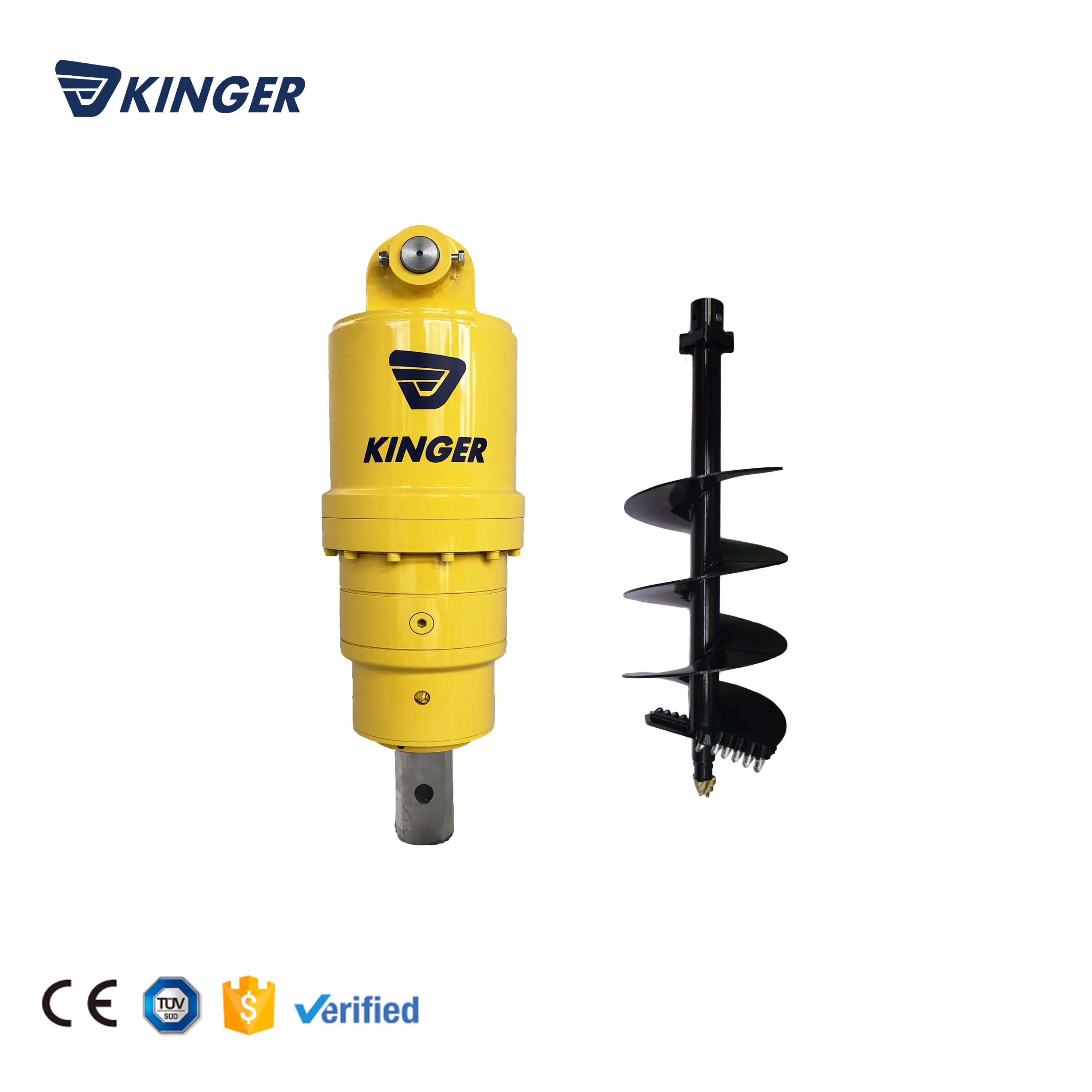 NEW design KINGER Brand excavator  hydraulic small auger drill