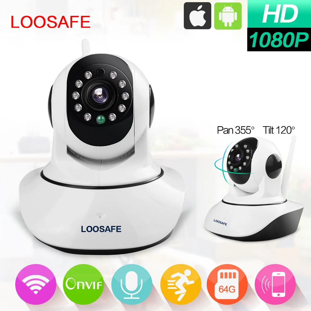 1080 P HD Wireless IP камеры безопасности P2P Wi-Fi камера ночного видения
