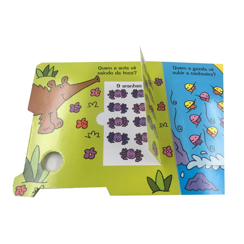 
Custom Shape Children Story Book Board Book Lift The Flap Book 