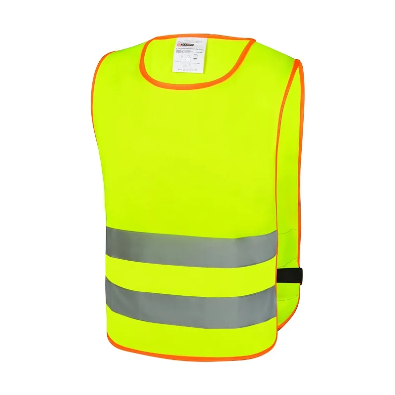 
OEM Orange Yellow Kids Plain high visibility Children reflective safety vest 