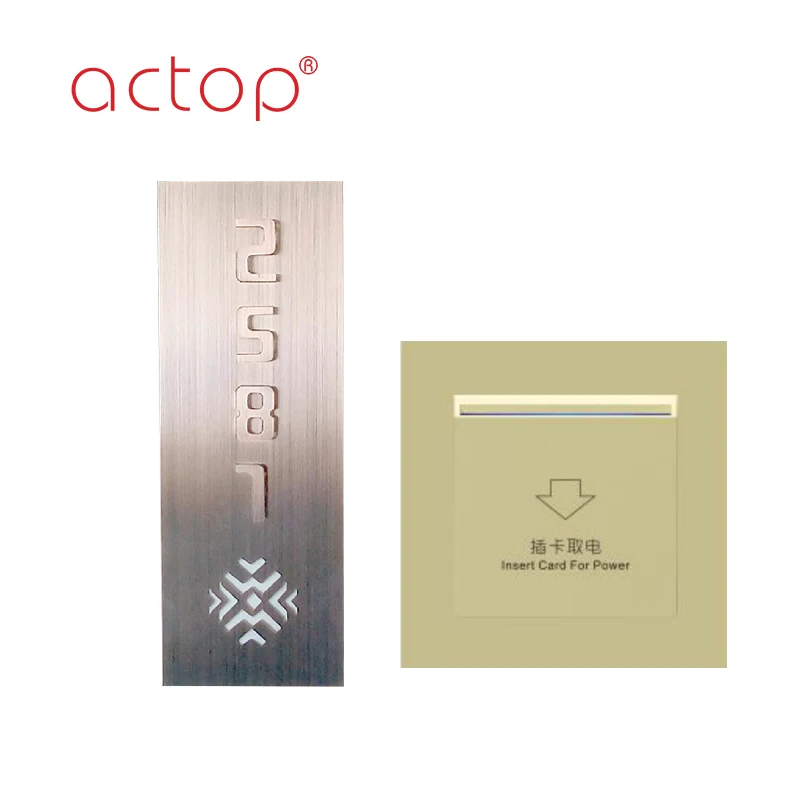 Hotel RUC room number door plate customize