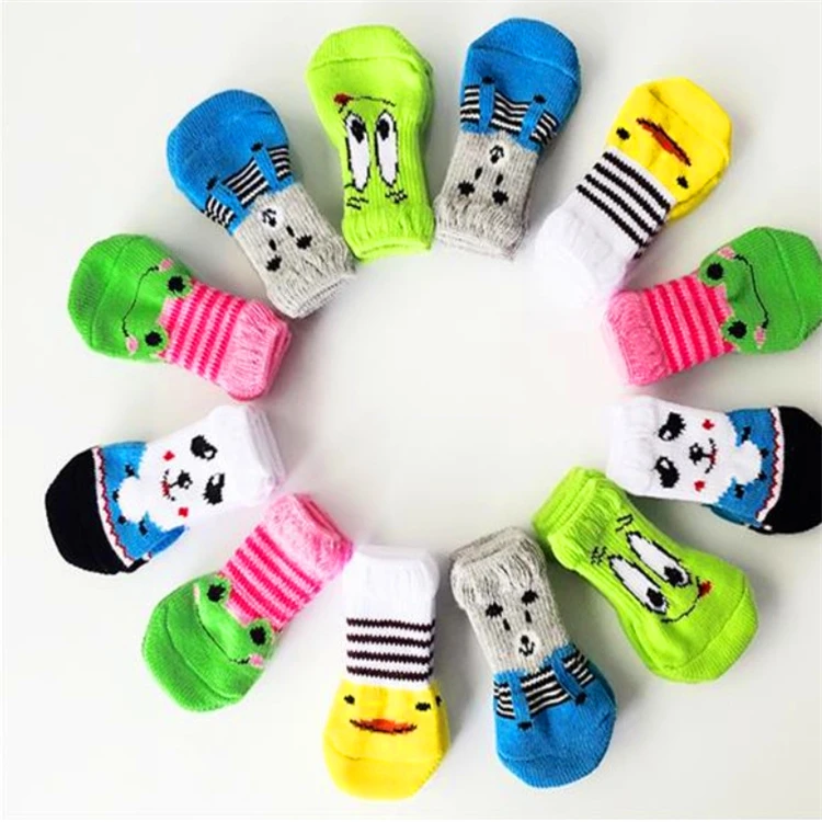 Customized Logo Fashion Anti-Slip Spring/Autumn Soft Outdoor Pet Dog Socks