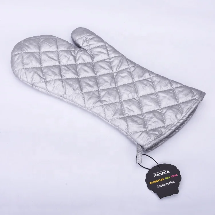 Factory direct price custom funny BBQ cotton grill oven mitts glove